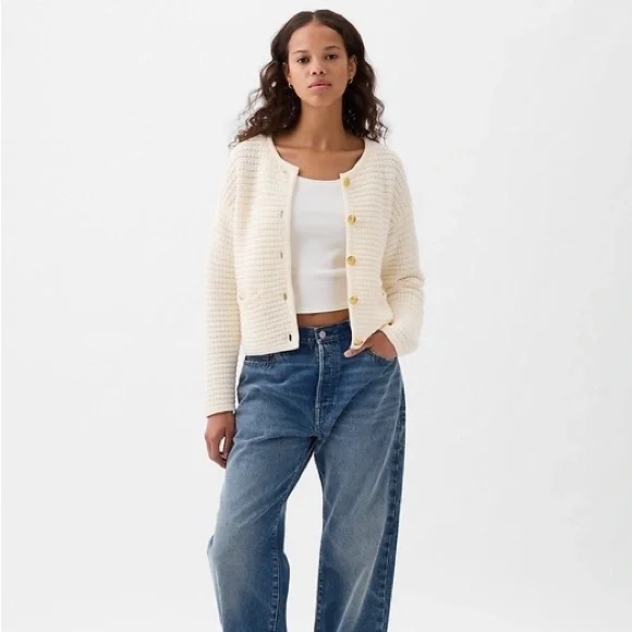 Textured Sweater Jacket - Picture 2 of 6